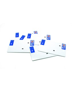 Plaques d'immatriculation aluminium PPI pré-percées - SIV 210x130  département 67 - 10 pièces