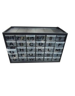 Assortiment caractères pour plaques aluminium PPI