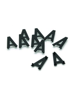 Caractère K en aluminium PPI 45mm pour plaques aluminium - 10 pièces