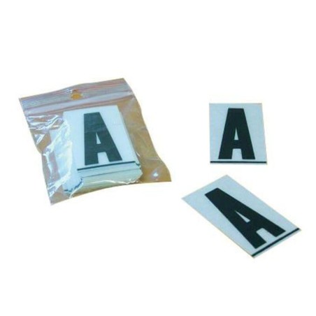 Caractère Y en PVC à coller PPI 45mm pour plaques aluminium - 50 pièces