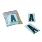 Caractère Y en PVC à coller PPI 45mm pour plaques aluminium - 50 pièces