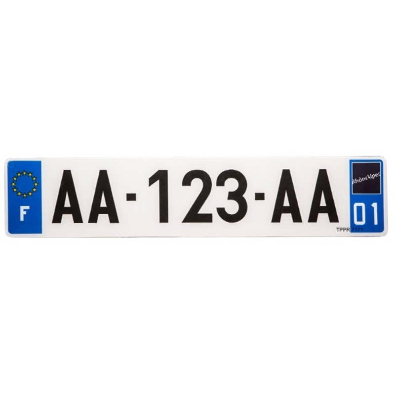 Plaques d'immatriculation PVC PPI - SIV 520x110 département 64 - 10 pièces Plaques d'immatriculation PVC PPI - SIV 520x110 département 64 - 10 pièces