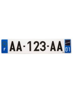Plaques d'immatriculation PVC PPI - SIV 520x110  département  64 - 10 pièces