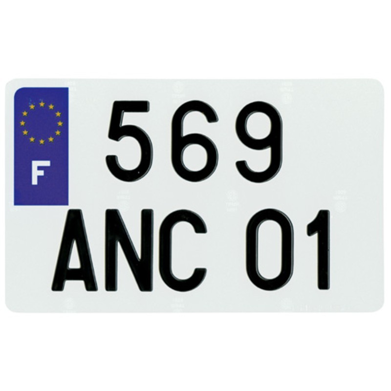 Plaques d'immatriculation PVC et fonds blancs PPI - SIV 210x130 département 973 - 10 pièces Plaques d'immatriculation PVC et fonds blancs PPI - SIV 210x130 département 973 - 10 pièces