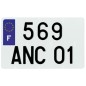 Plaques d'immatriculation PVC et fonds blancs PPI - SIV 210x130 département 973 - 10 pièces Plaques d'immatriculation PVC et fonds blancs PPI - SIV 210x130 département 973 - 10 pièces