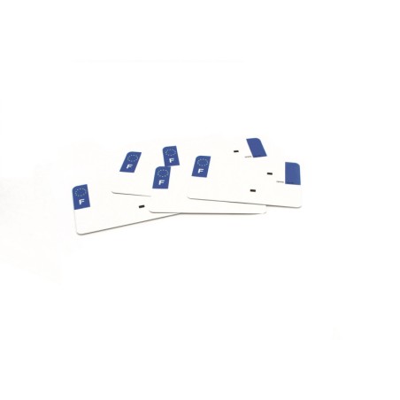 Fonds blancs PVC pour plaque d'immatriculation PPI - SIV 210x130 département  63 - 10 pièces