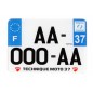 Plaques d'immatriculation PVC et fonds blancs PPI - SIV 210x130 département 35 - 10 pièces Plaques d'immatriculation PVC et fonds blancs PPI - SIV 210x130 département 35 - 10 pièces