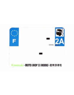 Plaques d'immatriculation PVC et fonds blancs PPI - SIV 210x130 département  18 - 10 pièces