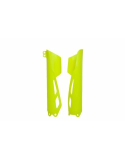 Protections de fourche RACETECH - jaune fluo