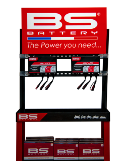 Kit présentoir BS BATTERY + deux chargeurs BK20
