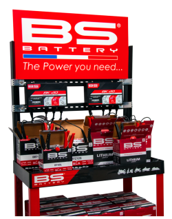 Kit présentoir BS BATTERY + deux chargeurs BK20