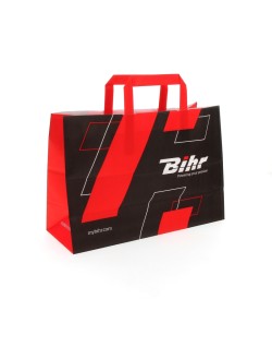 Sac en papier BIHR noirr 32x22+12cm