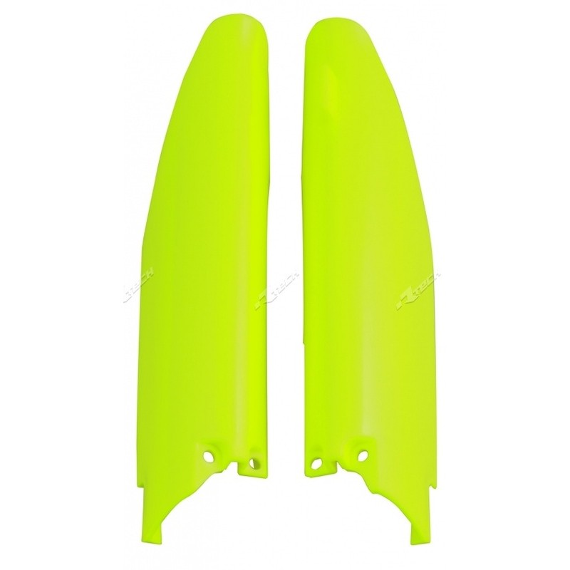 Protections de fourche RACETECH - jaune fluo