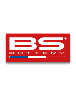 Sticker BS BATTERY drapeau français - rouge 300x131mm