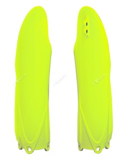 Protections de fourche RACETECH - jaune fluo
