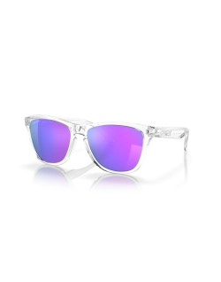 Lunettes de soleil OAKLEY Frogskins - verres Prizm Violet, monture Polished  Clear