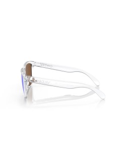 Lunettes de soleil OAKLEY Frogskins - verres Prizm Violet, monture Polished  Clear