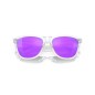 Lunettes de soleil OAKLEY Frogskins - verres Prizm Violet, monture Polished  Clear