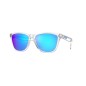 Lunettes de soleil OAKLEY Frogskins - verres Prizm Sapphire, monture Crystal Clear