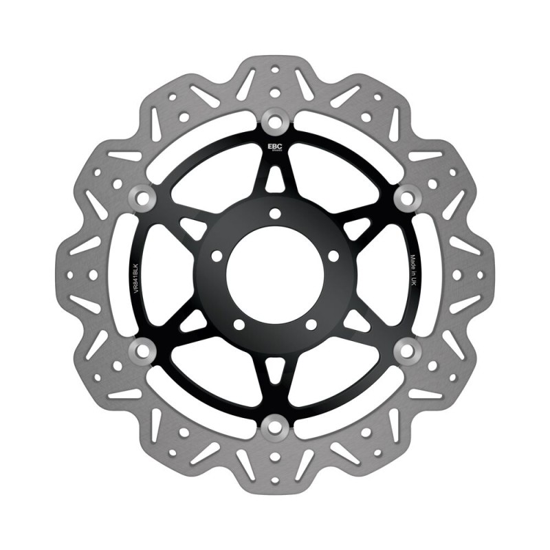 BRAKE RTR FLT VEE WAVE BLK FR