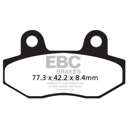 BRAKE PAD ORGANIC STREET
