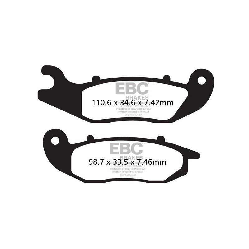 BRAKE PAD CARBON TT DIRT