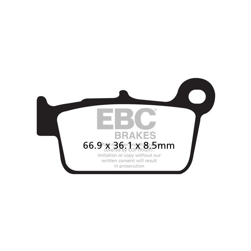 BRAKE PAD CARBON TT DIRT
