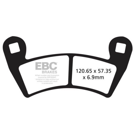 BRAKE PAD CARBON TT DIRT