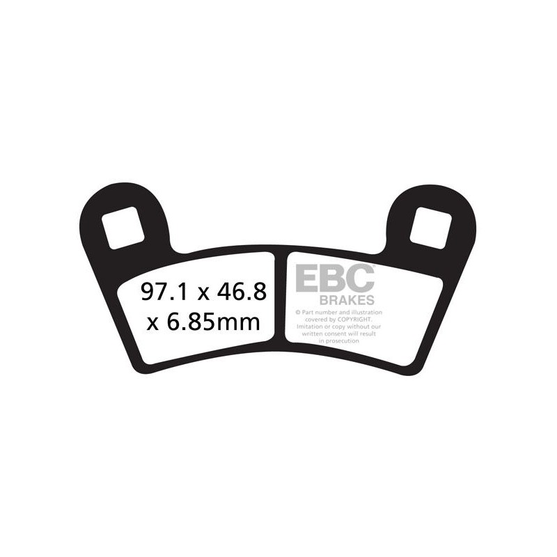BRAKE PAD CARBON TT DIRT