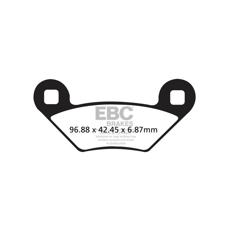 BRAKE PAD CARBON TT DIRT