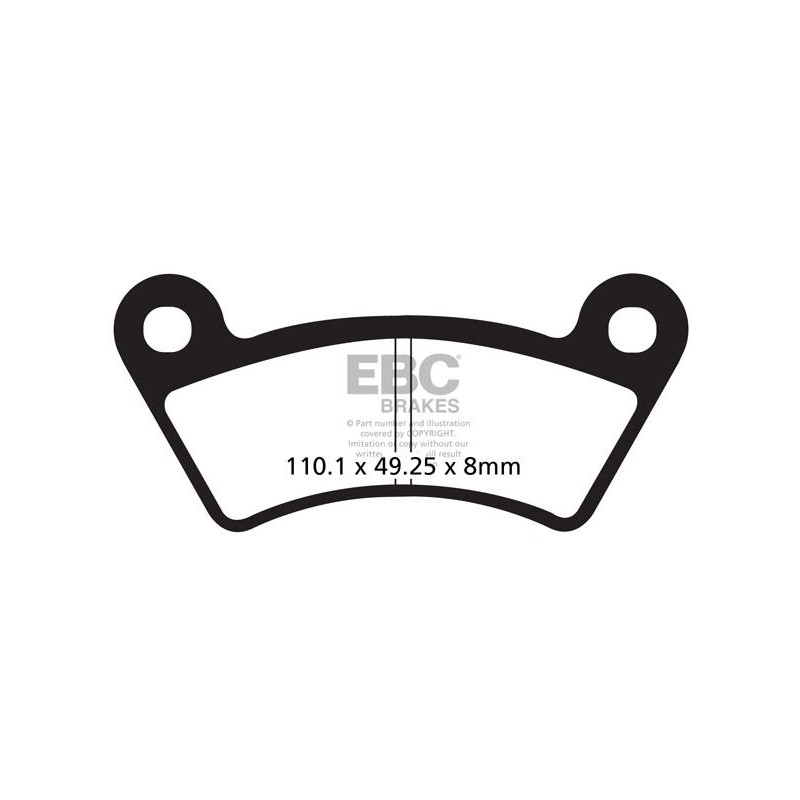 BRAKE PAD CARBON TT DIRT