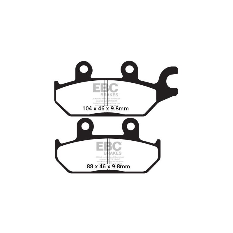 BRAKE PAD CARBON TT DIRT