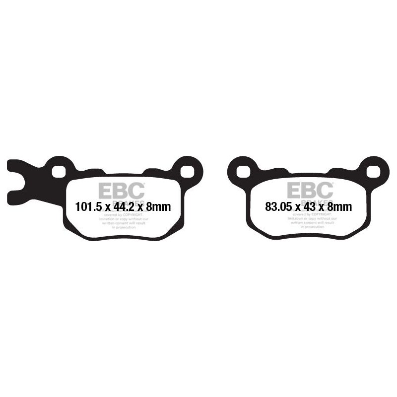 BRAKE PAD CARBON TT DIRT