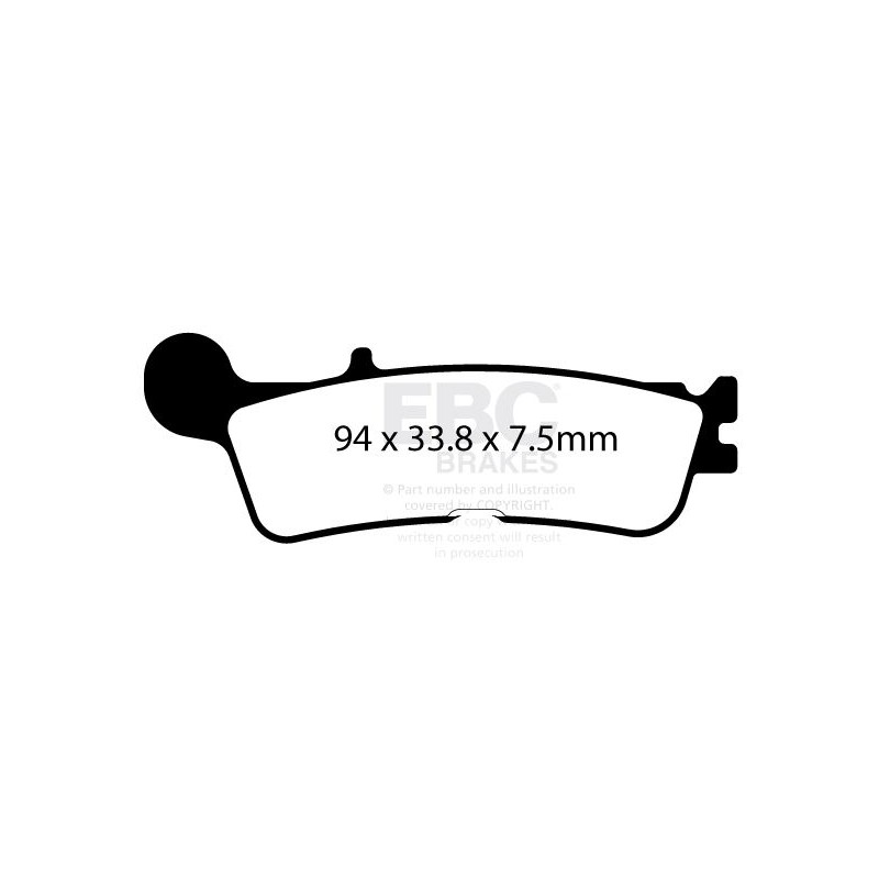 BRAKE PAD CARBON TT DIRT