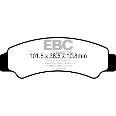 BRAKE PAD CARBON TT DIRT