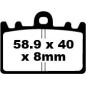 BRAKE PAD SINTERED HH