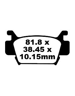 BRAKE PAD CARBON TT DIRT