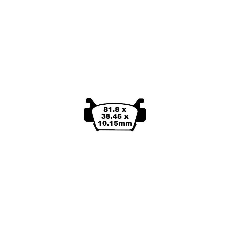 BRAKE PAD CARBON TT DIRT