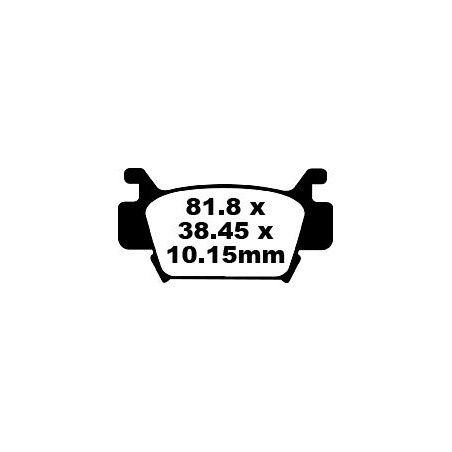 BRAKE PAD CARBON TT DIRT
