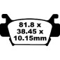 BRAKE PAD CARBON TT DIRT