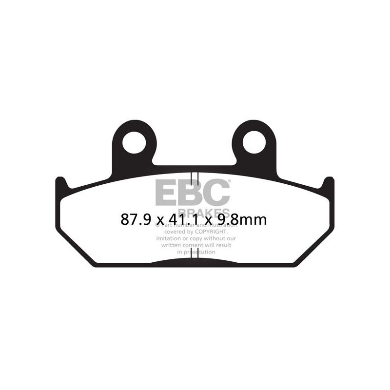 BRAKE PAD VEE SEMISNTRD