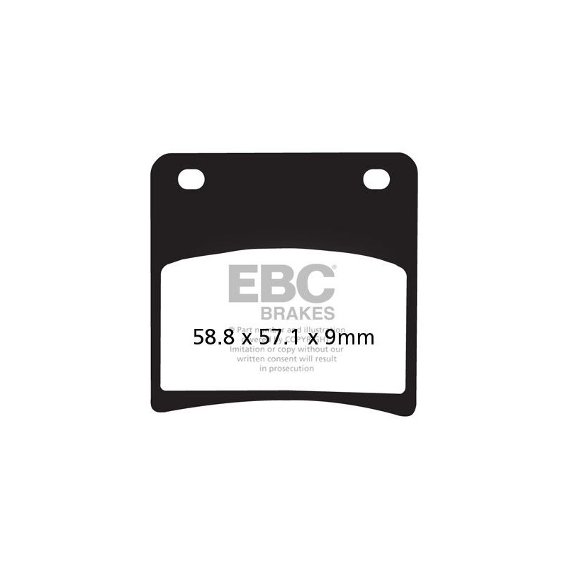 BRAKE PAD VEE SEMISNTRD