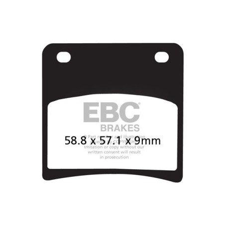 BRAKE PAD VEE SEMISNTRD