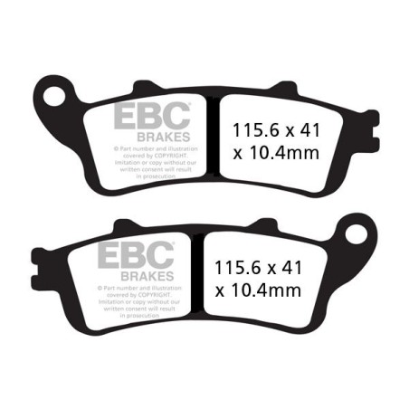 BRAKE PAD VEE SEMISNTRD