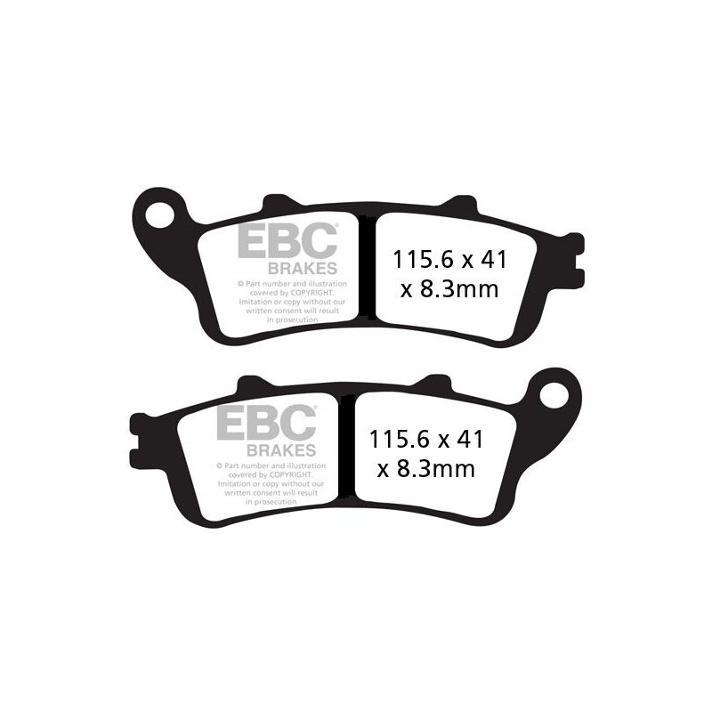 BRAKE PAD VEE SEMISNTRD