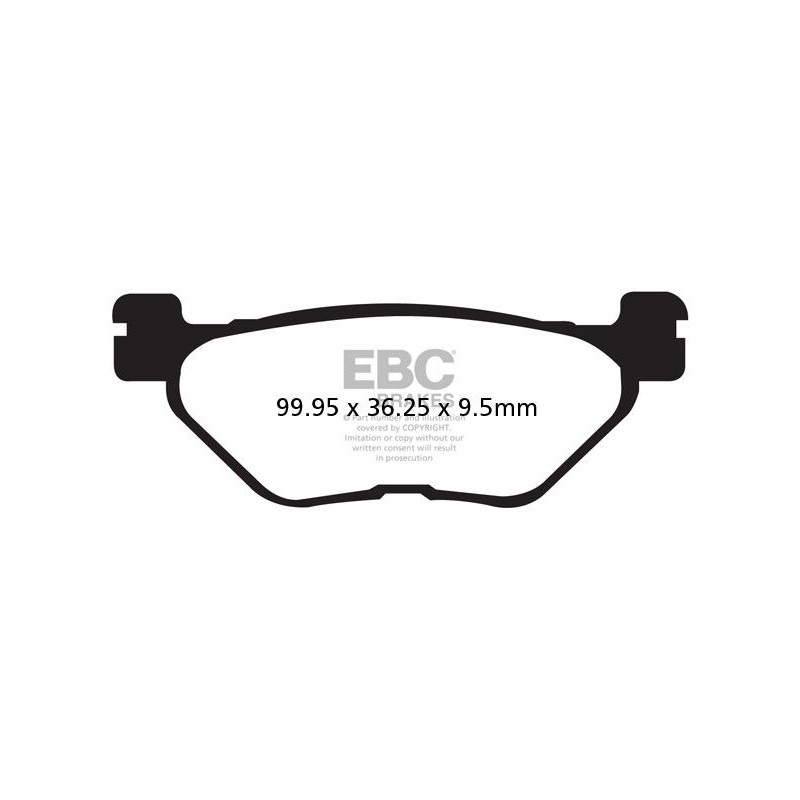 BRAKE PAD VEE SEMISNTRD