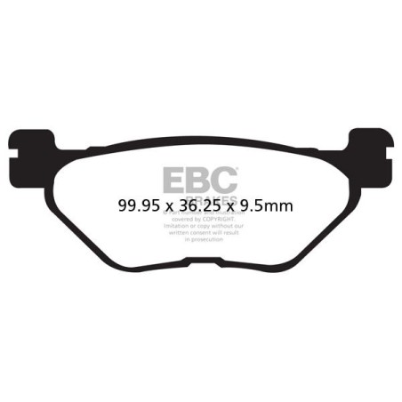 BRAKE PAD VEE SEMISNTRD