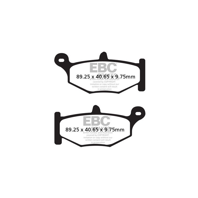 BRAKE PAD VEE SEMISNTRD