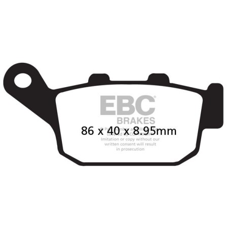 BRAKE PAD VEE SEMISNTRD