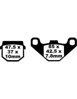BRAKE PAD CARBON TT DIRT